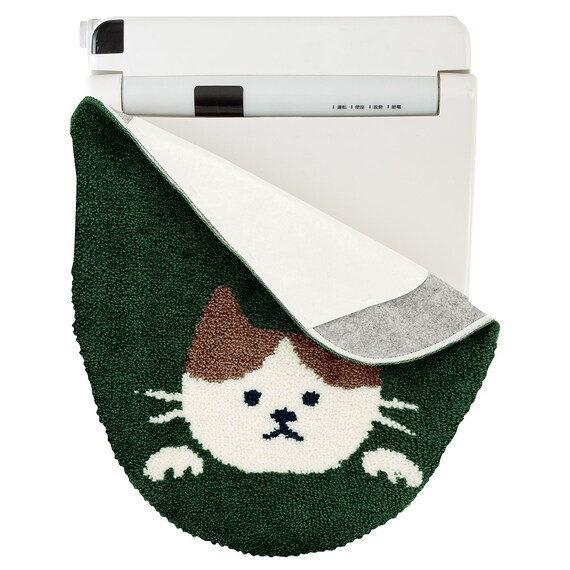 普通型＆洗浄･暖房型兼用トイレフタカバー(ネコガラ  LG30) 2枚目画像