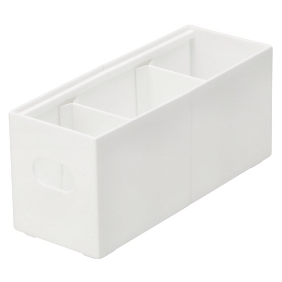 洗面鏡裏 整理ボックス クラネ スリム 奥行伸縮(ホワイト) 1枚目画像