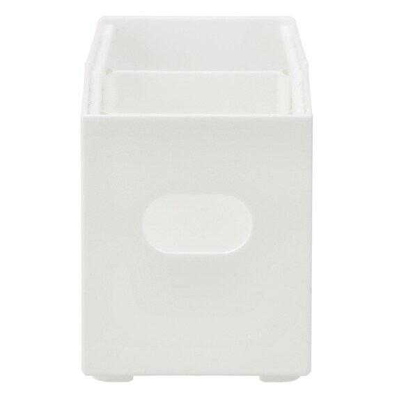 洗面鏡裏 整理ボックス クラネ スリム 奥行伸縮(ホワイト) 8枚目画像