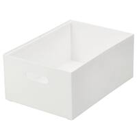 整理ボックス クラネ ワイド 奥行伸縮 (幅19.5cm ホワイト)