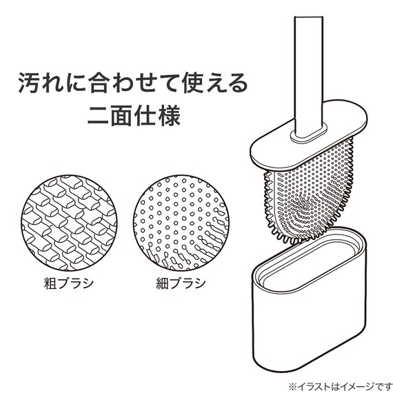 ケース付きソフト トイレブラシ (CL026) 2枚目画像