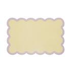 やわらかいバスマット スカラップ(イエロー NR02) 1枚目画像