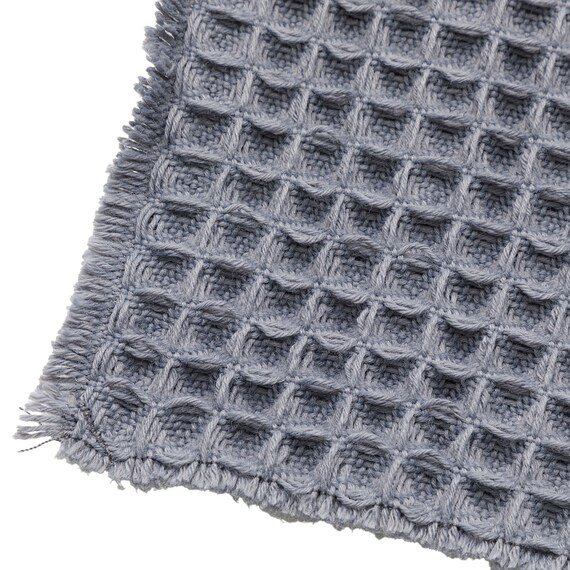 ワッフルバスマット(45×60cm グレー TR11) 4枚目画像