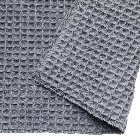 ワッフルバスマット(45×60cm グレー TR11) 5枚目画像