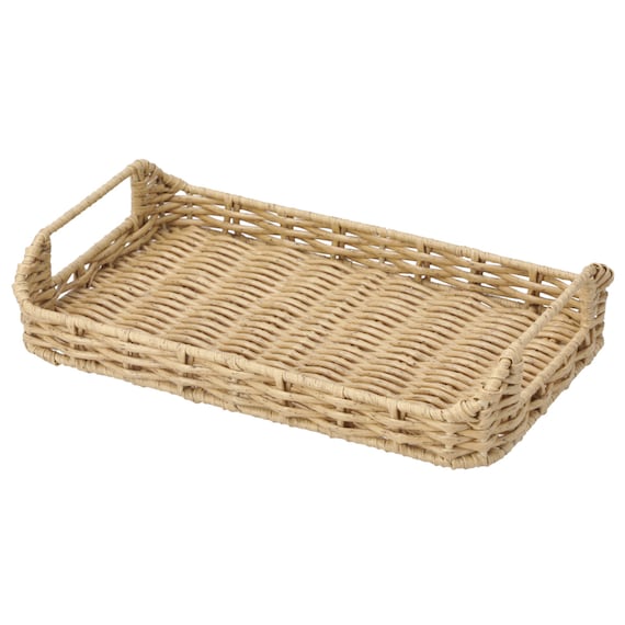 ラタン風 編み込み トレイ(HN025) 1枚目画像