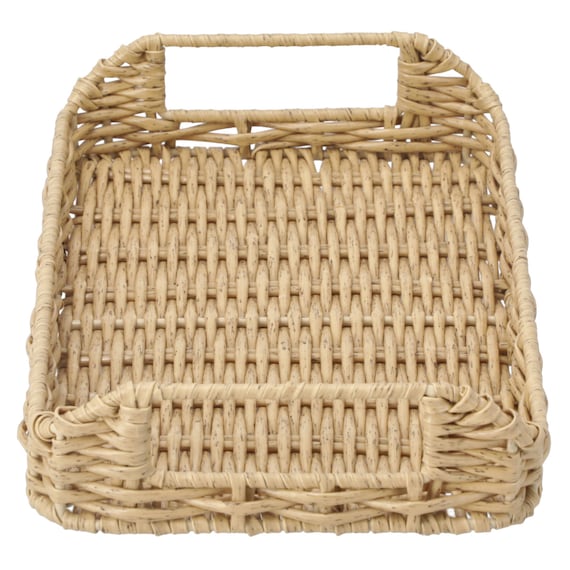 ラタン風 編み込み トレイ(HN025) 5枚目画像