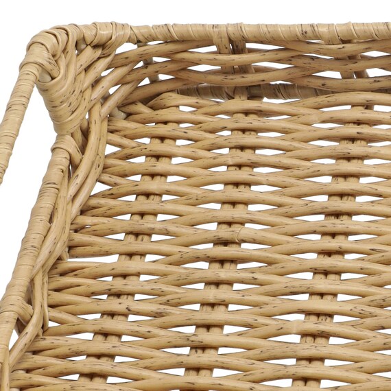 ラタン風 編み込み トレイ(HN025) 8枚目画像