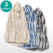 しまがら ループ付き ヘアキャップ