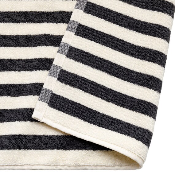 しまがら ループ付き バスマット(グレー TY) 4枚目画像