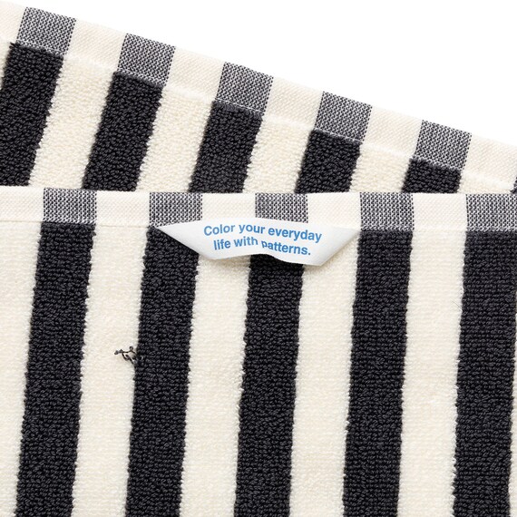 しまがら ループ付き バスマット(グレー TY) 5枚目画像