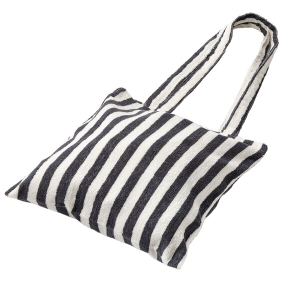 しまがら ループ付き ランドリートート(グレー TY) 2枚目画像