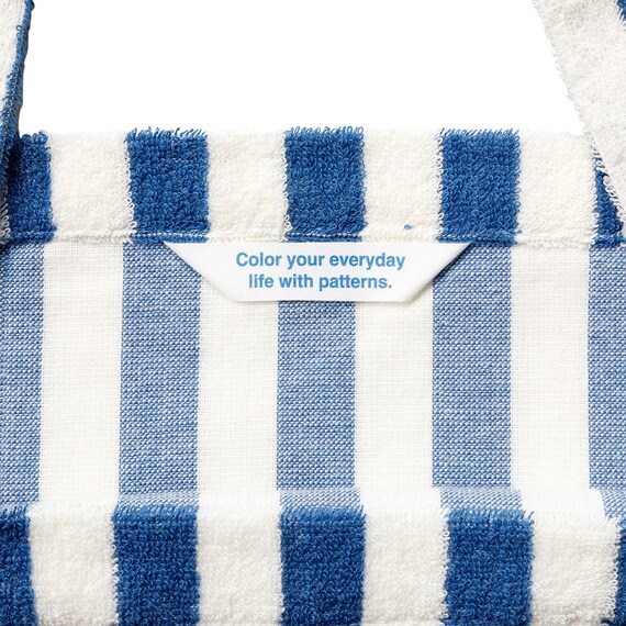 しまがら ループ付き ランドリートート(ブルー TY) 7枚目画像