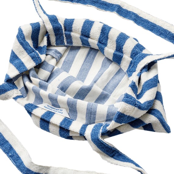 しまがら ループ付き ランドリートート(ブルー TY) 8枚目画像