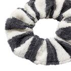 しまがら ループ付き シュシュ(グレー TY) 3枚目画像