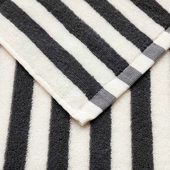 しまがら ハンドタオル(グレー TY) 5枚目画像