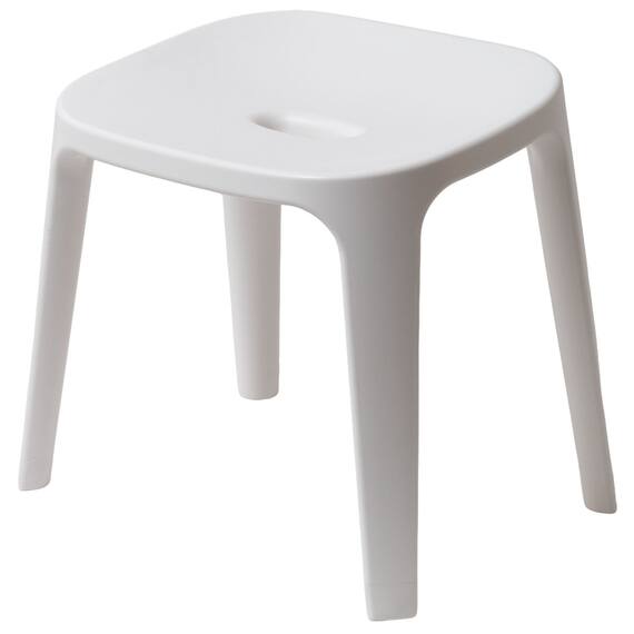 バスチェア 座面高30cm(EX30 ホワイト) 1枚目画像