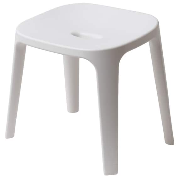 バスチェア 座面高30cm(EX30 ホワイト) 1枚目画像