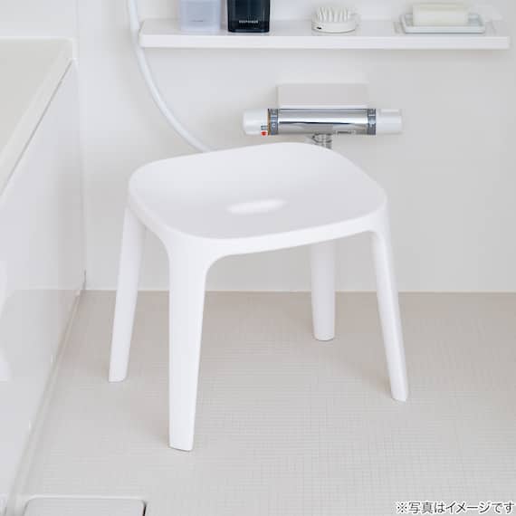 バスチェア 座面高30cm(EX30 ホワイト) 3枚目画像