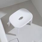 バスチェア 座面高30cm(EX30 ホワイト) 4枚目画像