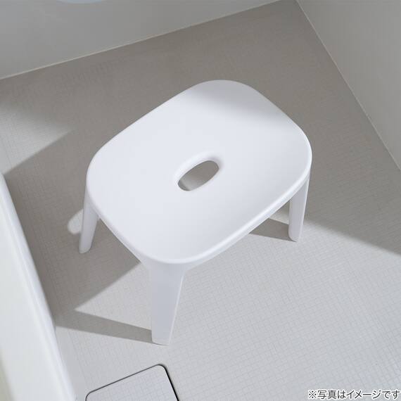 バスチェア 座面高30cm(EX30 ホワイト) 4枚目画像