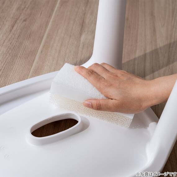 バスチェア 座面高30cm(EX30 ホワイト) 8枚目画像