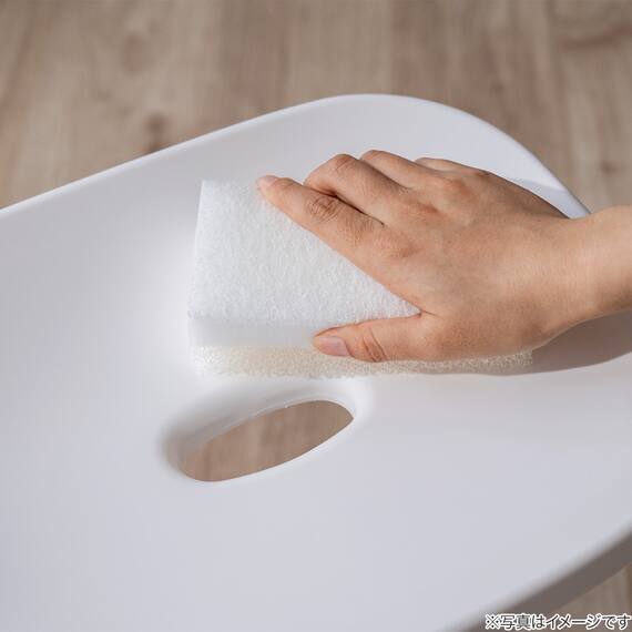 バスチェア 座面高30cm(EX30 ホワイト) 9枚目画像