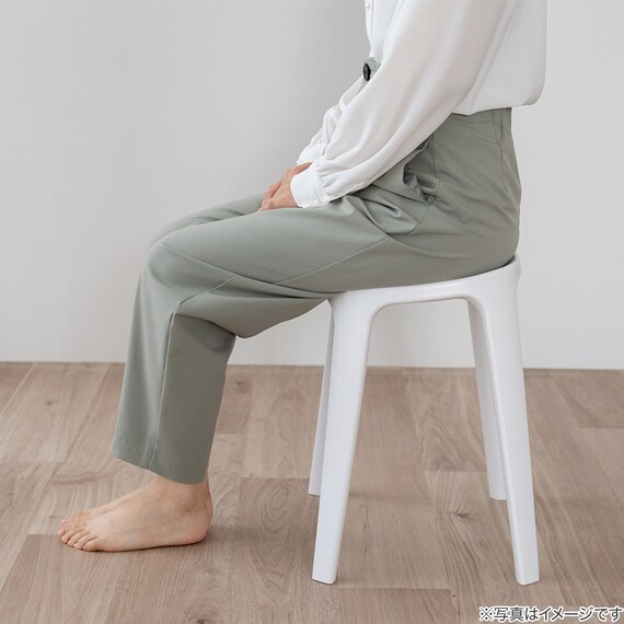 バスチェア 座面高40cm(EX40 ホワイト) 7枚目画像