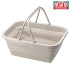 靴が洗えるタタメルバケツ(15L ライトモカ) 1枚目画像