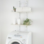 【デコホーム商品】突っ張り洗濯機ラック(WW CS01)