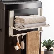 【マグネット】折り畳み式 バスタオルラック(CP03)