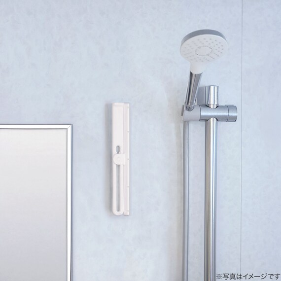 コンパクトになる 折りたたみ マグネット水切りワイパー(ホワイト) 3枚目画像