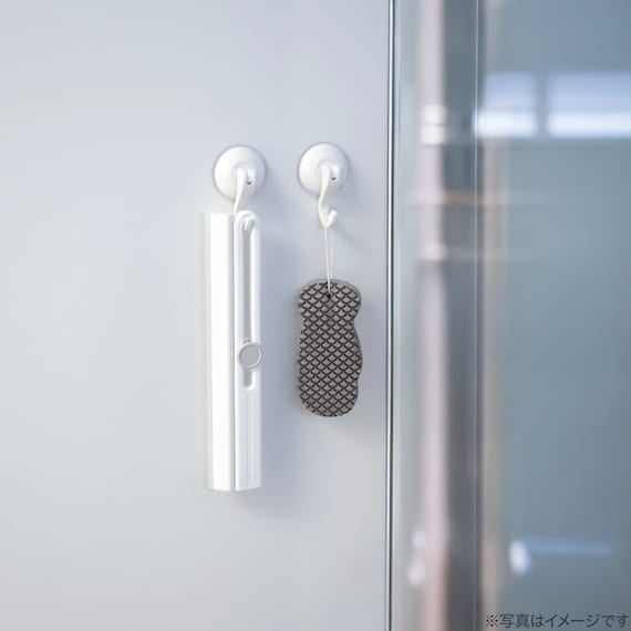 コンパクトになる 折りたたみ マグネット水切りワイパー(ホワイト) 4枚目画像