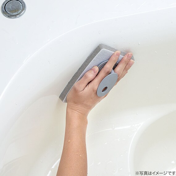 グリップ付きで手がラクなバススポンジ 4枚目画像