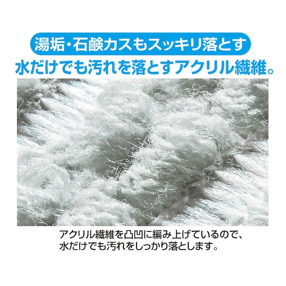 水だけで湯垢・石けんカスすっきりバススポンジ 2枚目画像