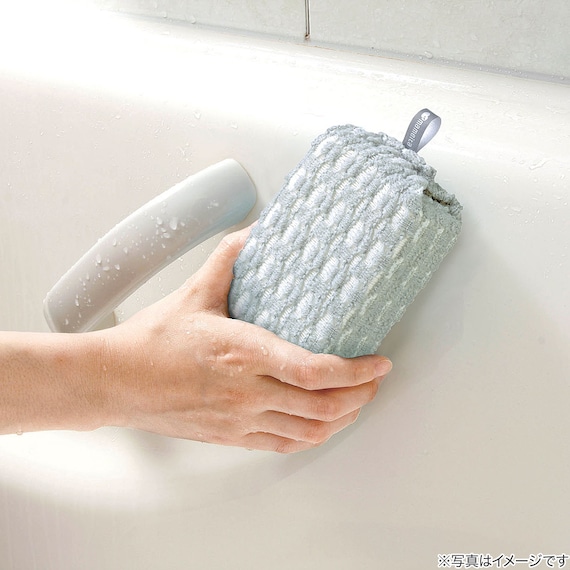 水だけで湯垢・石けんカスすっきりバススポンジ 5枚目画像