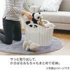 折りたためるランドリーバスケット20L(ホワイト) 4枚目画像