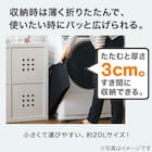 折りたためるランドリーバスケット20L(ブラック) 2枚目画像