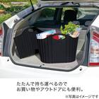 折りたためるランドリーバスケット20L(ブラック) 5枚目画像