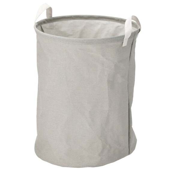 丸形 ランドリーバスケット(ライトグレー LY01) 1枚目画像