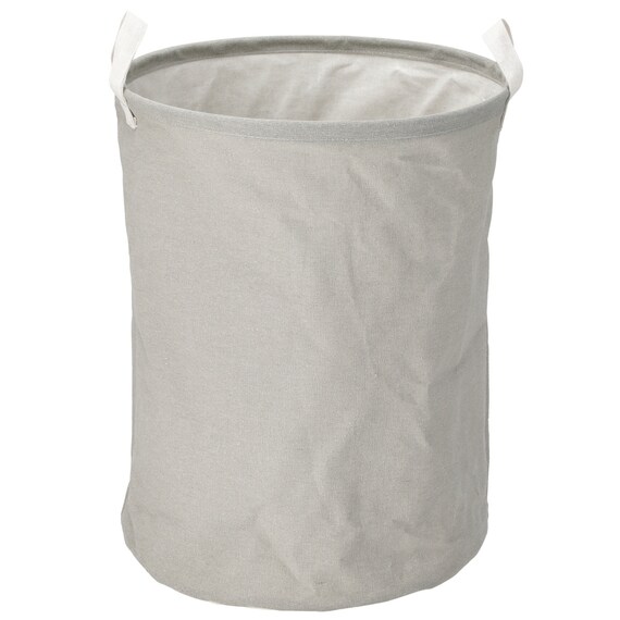 丸形 ランドリーバスケット(ライトグレー LY01) 2枚目画像