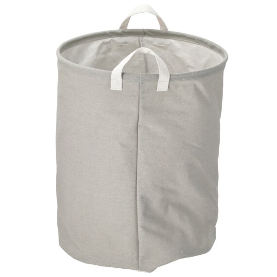 丸形 ランドリーバスケット(ライトグレー LY01) 3枚目画像