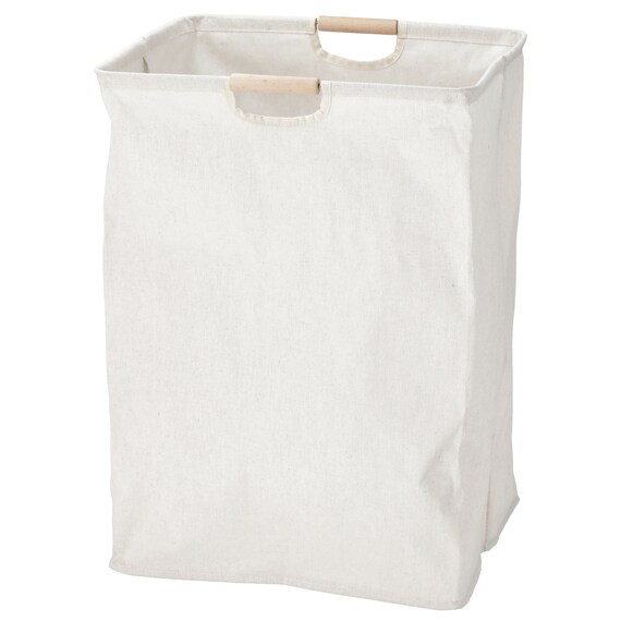 角形 ランドリーバスケット(ホワイト LY02) 1枚目画像