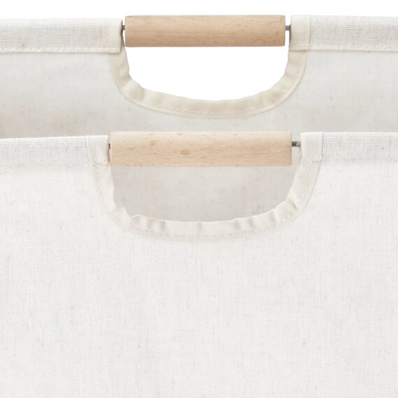 角形 ランドリーバスケット(ホワイト LY02) 6枚目画像