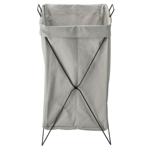 折たたみ ランドリーバスケット(ライトグレー LY03) 3枚目画像