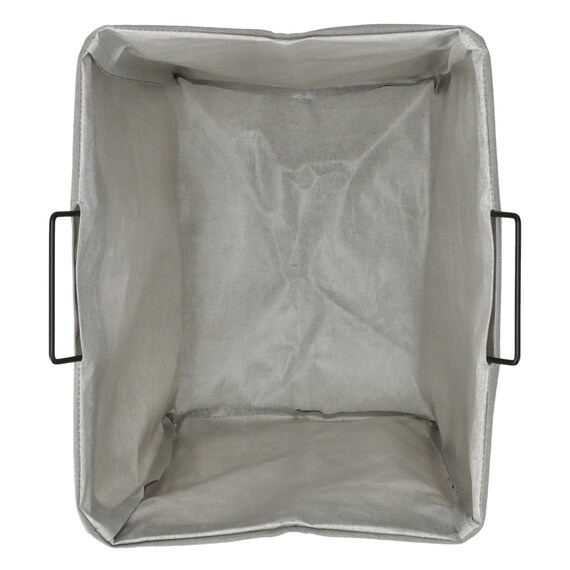 折たたみ ランドリーバスケット(ライトグレー LY03) 4枚目画像