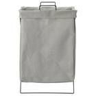 折たたみ ランドリーバスケット(ライトグレー LY03) 5枚目画像