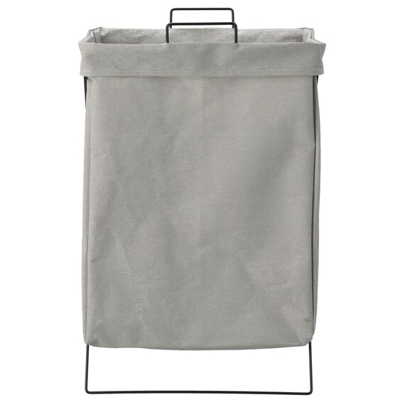 折たたみ ランドリーバスケット(ライトグレー LY03) 5枚目画像