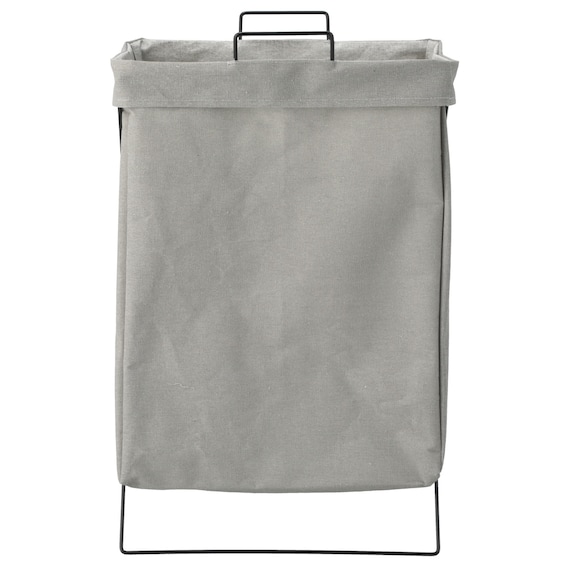 折たたみ ランドリーバスケット(ライトグレー LY03) 5枚目画像