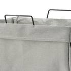 折たたみ ランドリーバスケット(ライトグレー LY03) 6枚目画像