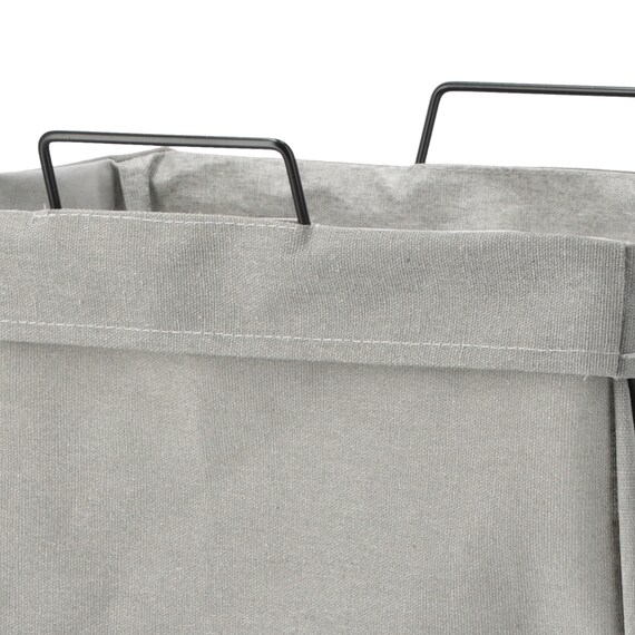 折たたみ ランドリーバスケット(ライトグレー LY03) 6枚目画像